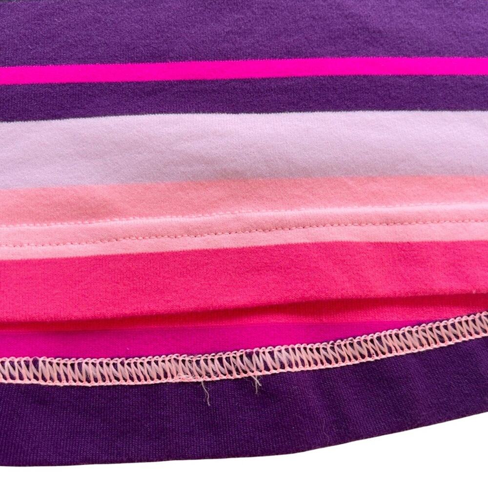 Lululemon Athletica Cool Racerback Tank Stripe Bleached Coral Pink Purple Black - Picture 9 of 16